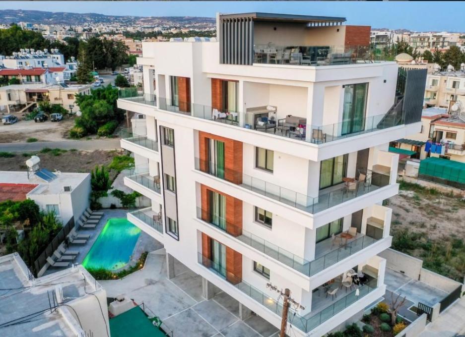 Olive Shared Pool Apartments Paphos Esterno foto